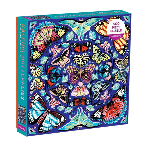 puzzle - 500-piece - kaleido-butterflies by chronicle books