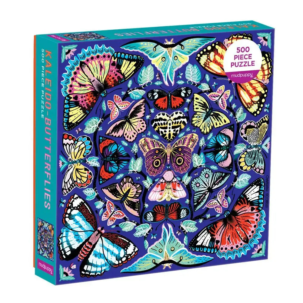 puzzle - 500-piece - kaleido-butterflies by chronicle books