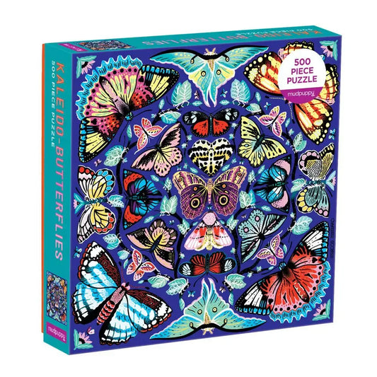 puzzle - 500-piece - kaleido-butterflies by chronicle books