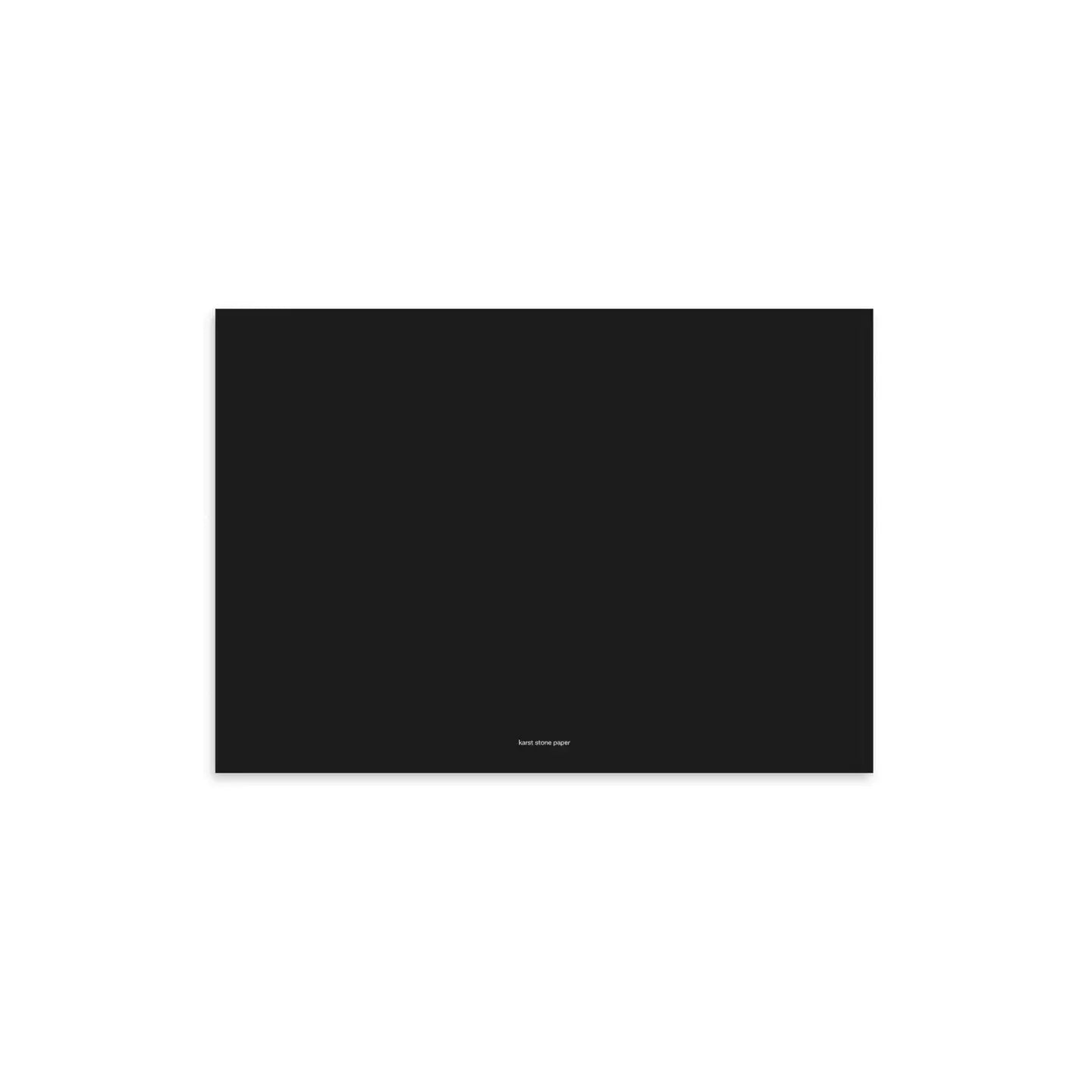 sketchpad - stone paper - a5 softcover - black/red band by ameico/karst