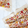Tea Towel | Screen Printed | Cheese Shop | Yellow/Red/Brown