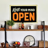 banner - camp flag - keep your mind open by oxford pennant