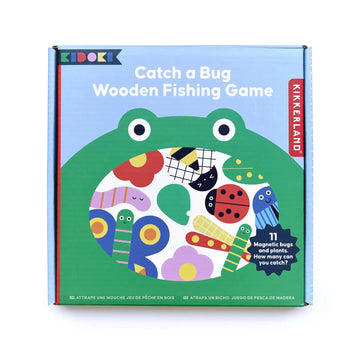 game - wooden fishing - catch a bug by kikkerland