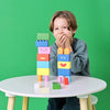 toy - wooden building blocks - stack & mix by kikkerland