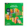 game - dominoes - topple twist by kikkerland