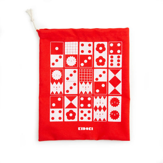 game - dominoes - topple twist by kikkerland
