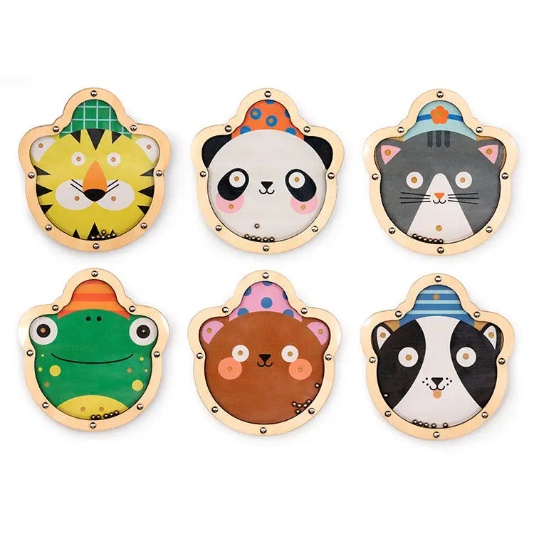 puzzle - tilt & roll - double-sided - animal shaped - assorted by kikkerland