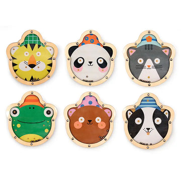 puzzle - tilt & roll - double-sided - animal shaped - assorted by kikkerland
