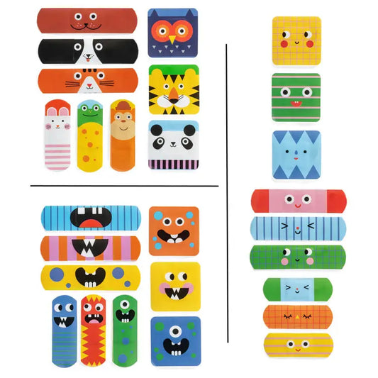 bandages - ouchy friends/animals/monsters - assorted by kikkerland