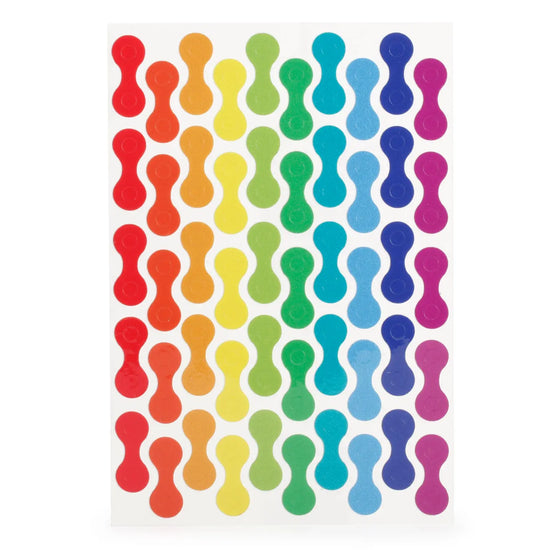bike stickers - rainbow chain reflective by kikkerland