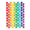 bike stickers - rainbow chain reflective by kikkerland