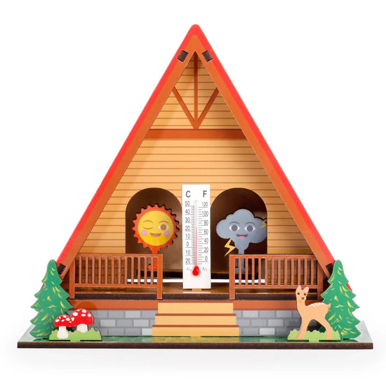 tool - weather hygrometer house - diy by kikkerland