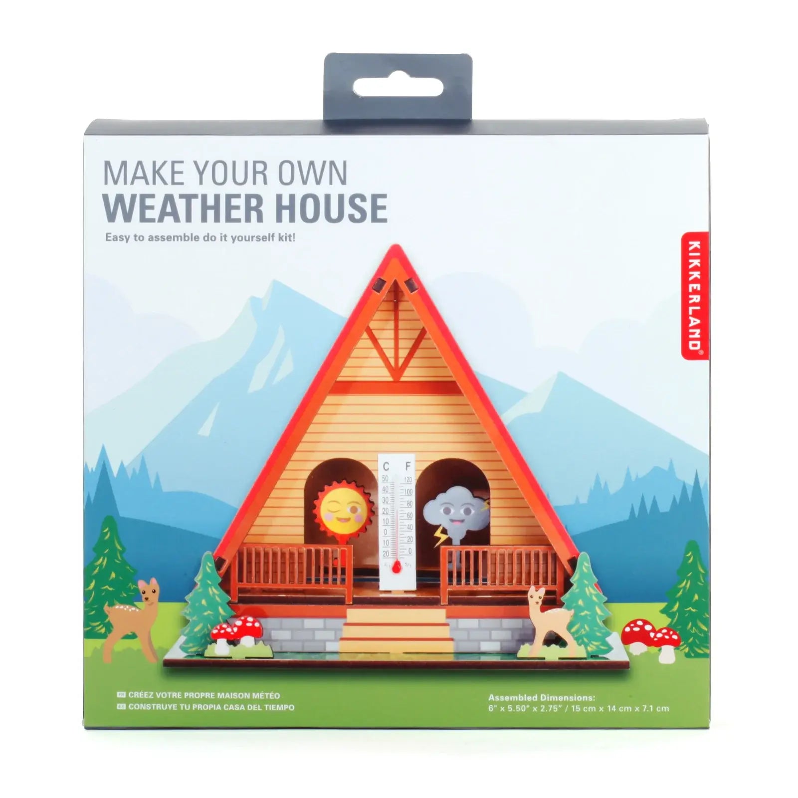 tool - weather hygrometer house - diy by kikkerland