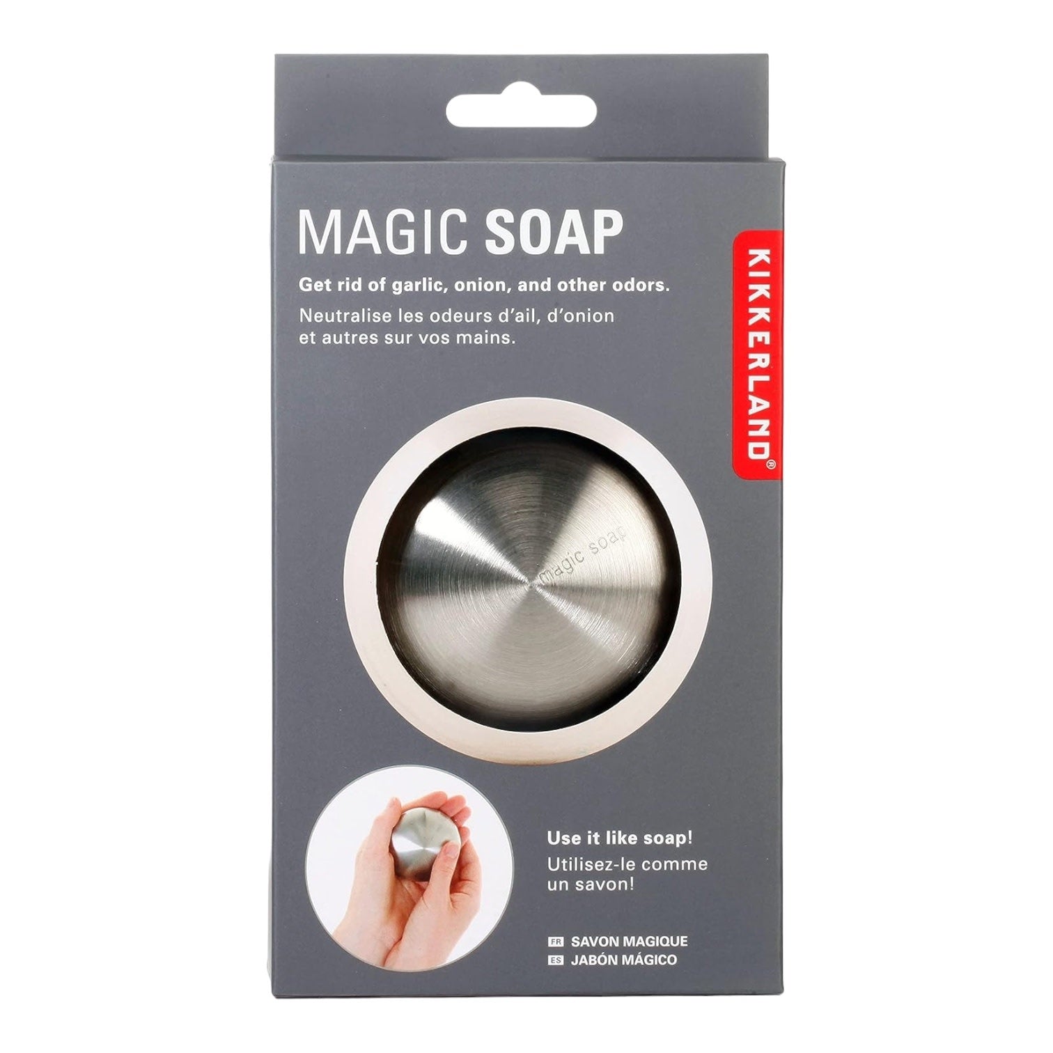tool - stainless steel bar - magic soap by kikkerland