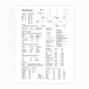 art print - letterpress - 11.5" x 17" - kitchen chart by archie's press