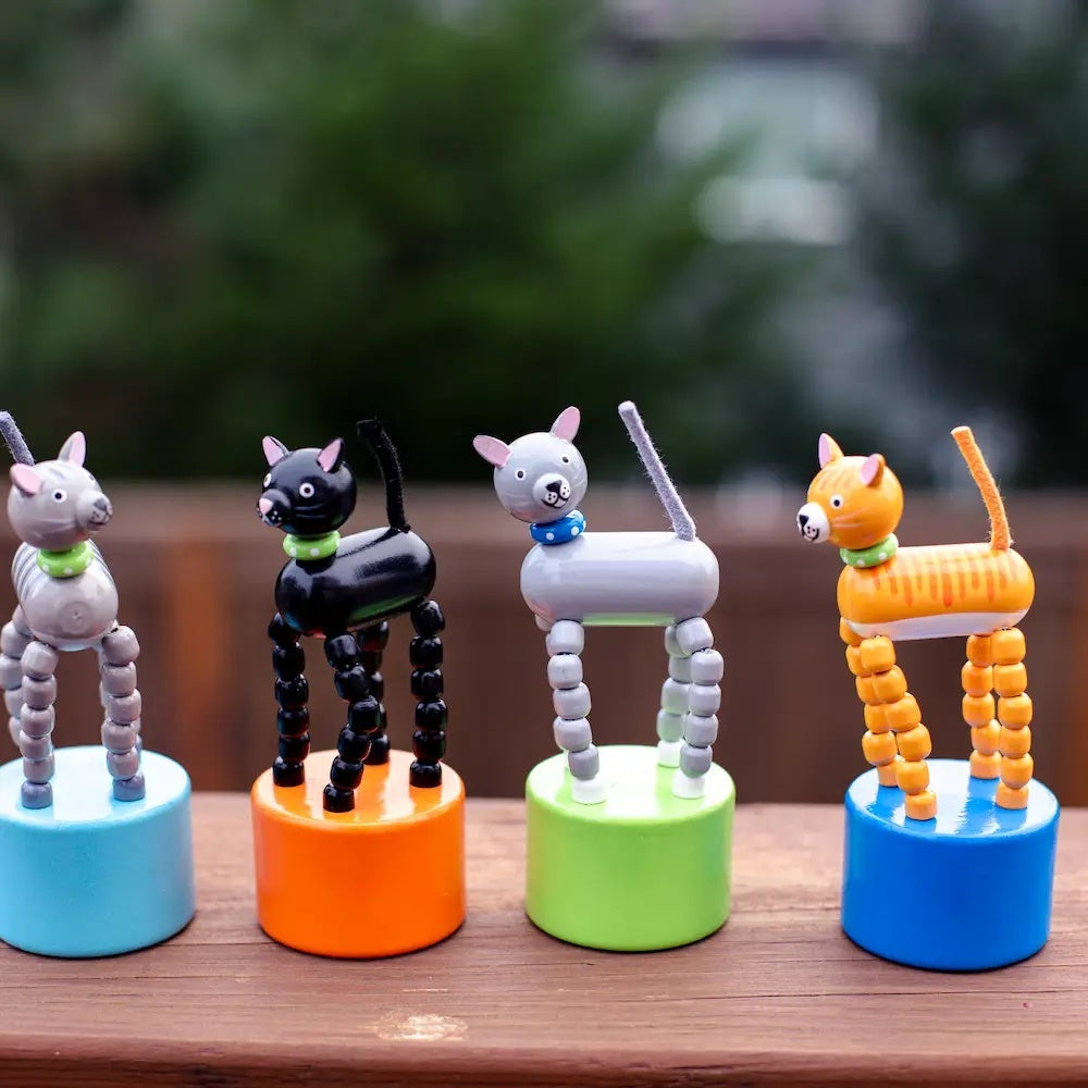 toy - push puppet kitty by jack rabbit creations