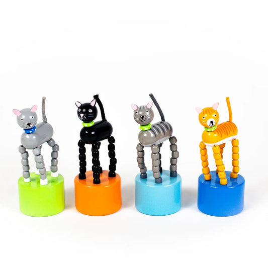 toy - push puppet kitty by jack rabbit creations