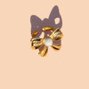 ring - 18kgp - bow knot - aventurine by peter and june