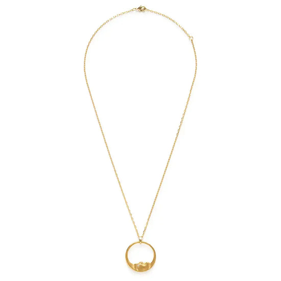necklace - la lune - 14k gold plate by amano studio