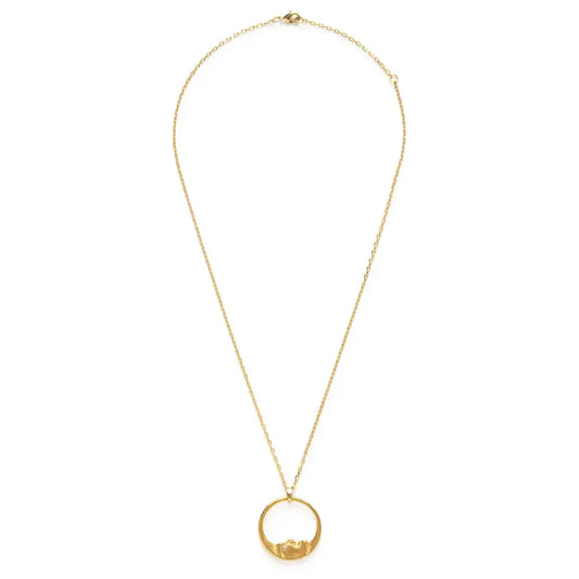 necklace - la lune - 14k gold plate by amano studio
