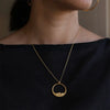 necklace - la lune - 14k gold plate by amano studio
