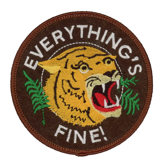 Patch | Iron-On | Everything's Fine! (Tiger)