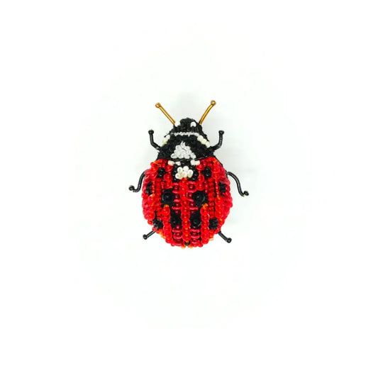 brooch pin - lady bug beetle by trovelore