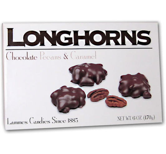candy - longhorns - chocolate pecans & caramel by redstone foods inc