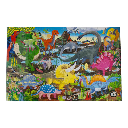 puzzle - 100-piece - land of dinosaurs by eeboo