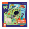 puzzle - magnetic - land & sea animals by chronicle books