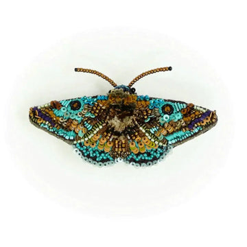 brooch pin - lanipes moth by trovelore