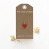 necklace - enamel heart locket - 20" chain - 14kgp by amano studio