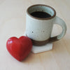paperweight - large heart - red soapstone by venture imports