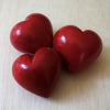 paperweight - large heart - red soapstone by venture imports