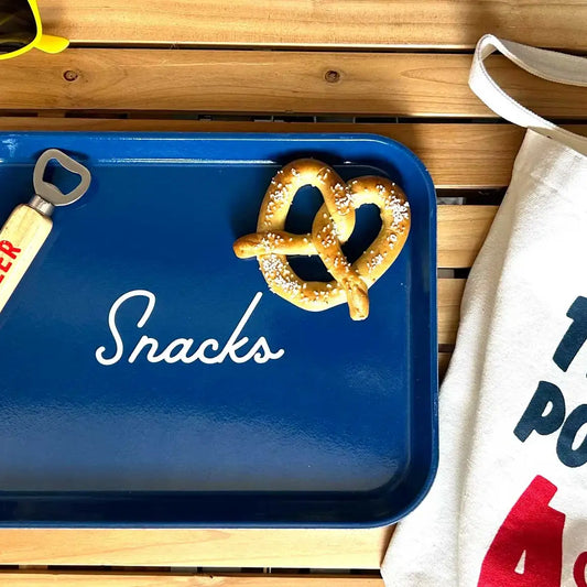 tray - snacks blue - large by three potato four
