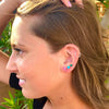 stud earrings - tiny lucite set by leetie lovendale