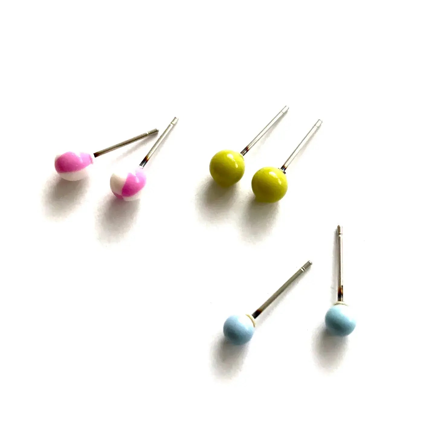 stud earrings - tiny lucite set by leetie lovendale