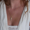 Necklace | Fish Charm | 20" Chain | 14KGP
