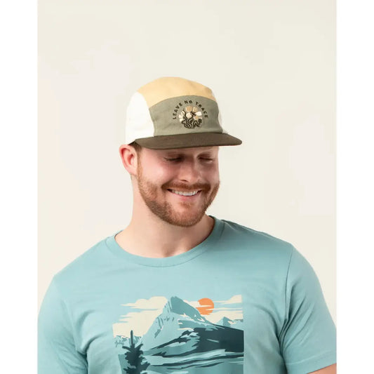 hat - camp cotton - leave no trace - almond/forest by the landmark project