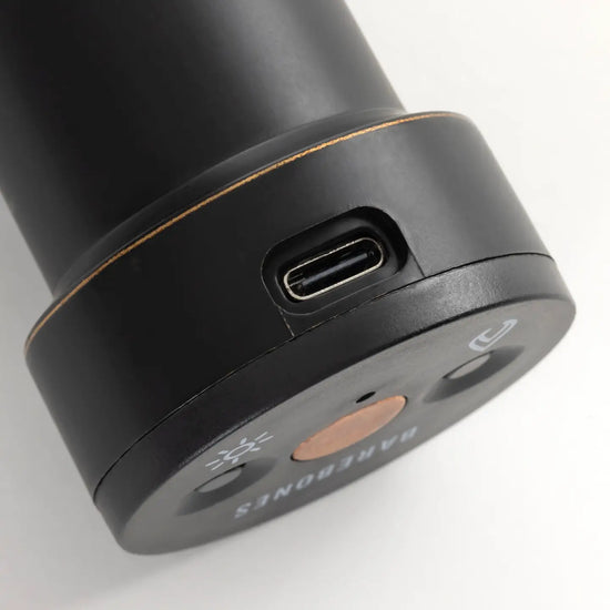candle - flameless led - rechargeable - black by barebones