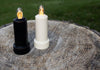 candle - flameless led - rechargeable - black by barebones