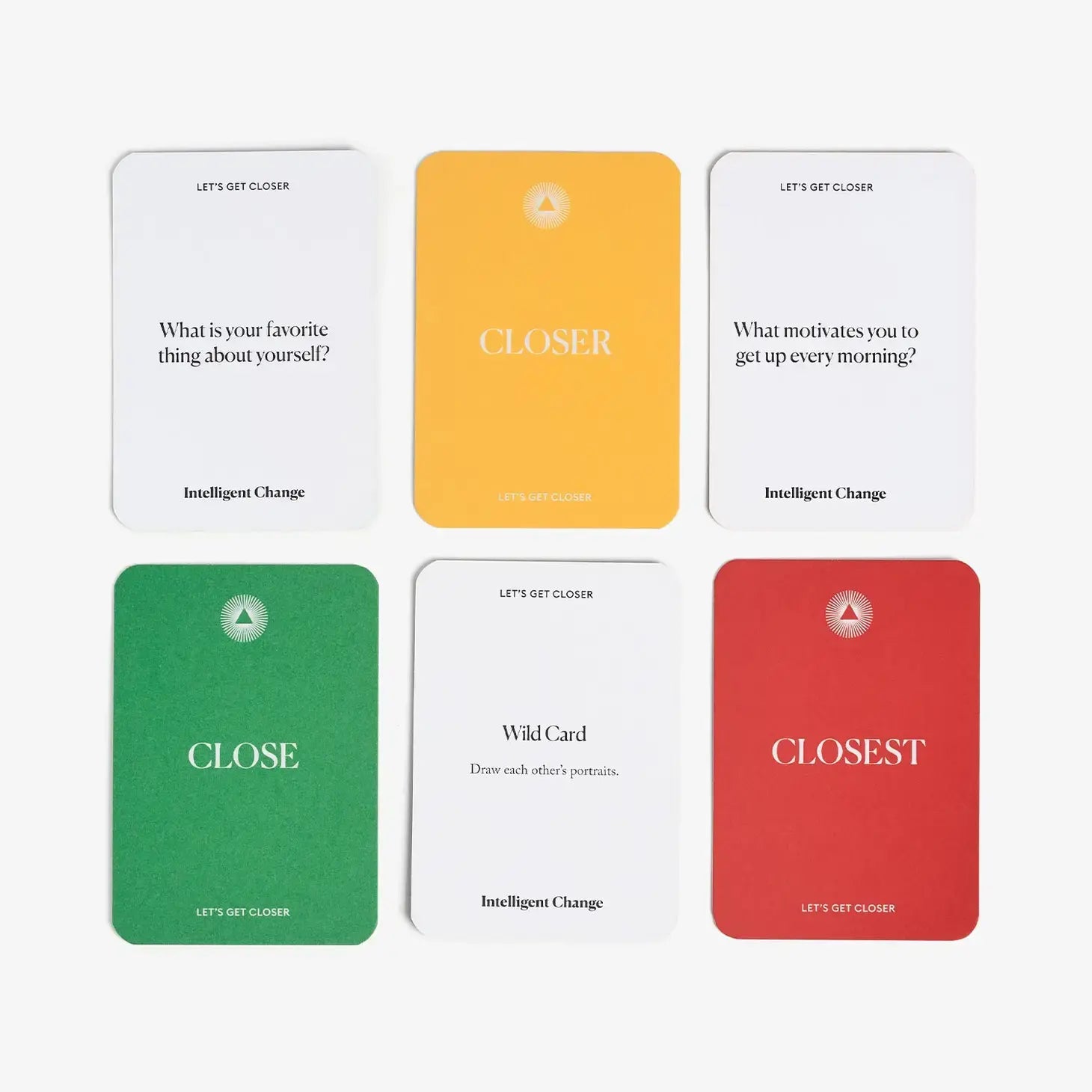 card game - let's get closer by intelligent change