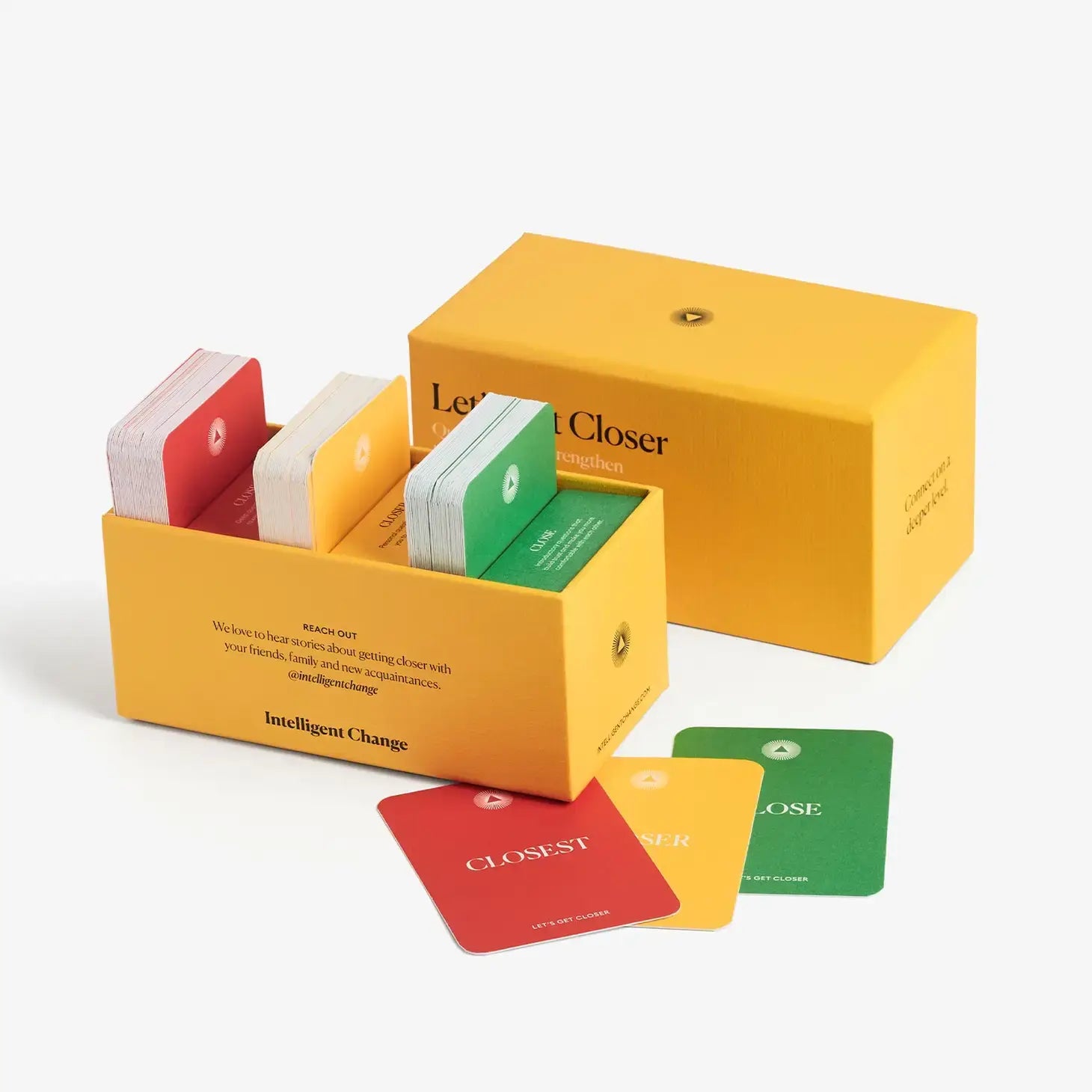 card game - let's get closer by intelligent change