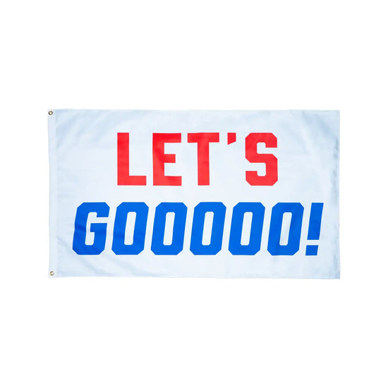 banner - large outdoor flag - let's gooooo! by oxford pennant