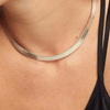 Necklace | Zoe Snake Chain | Stainless Silver
