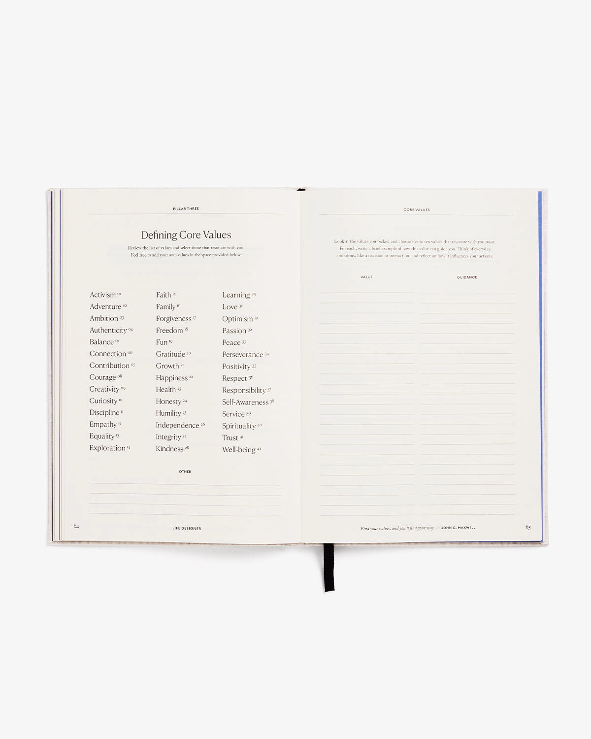 book - journal - life designer by intelligent change