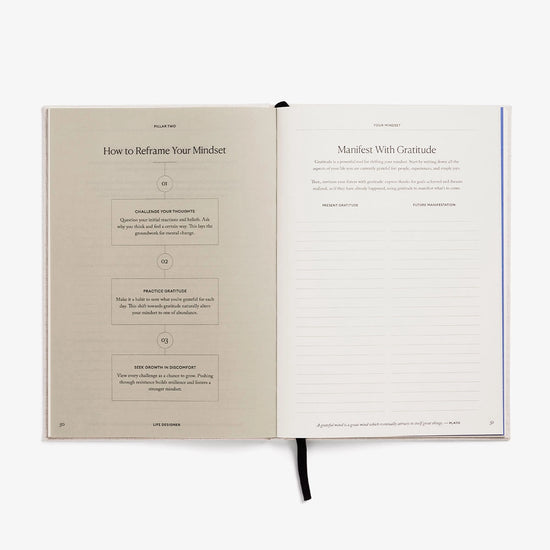book - journal - life designer by intelligent change