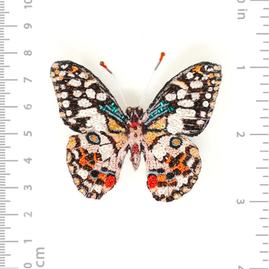 brooch pin - lime swallowtail butterfly by trovelore