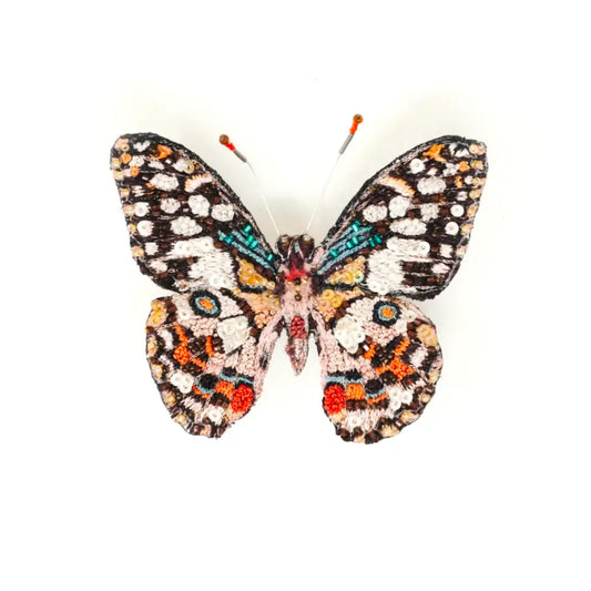 brooch pin - lime swallowtail butterfly by trovelore