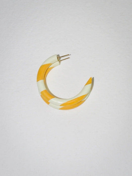 earrings - small hoop - stripe by binky and lulu